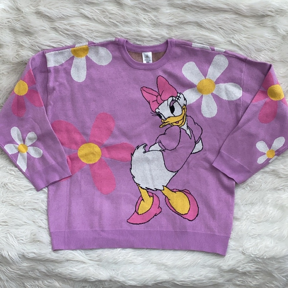 Disney Parks | Daisy Duck Knit Pullover Sweater